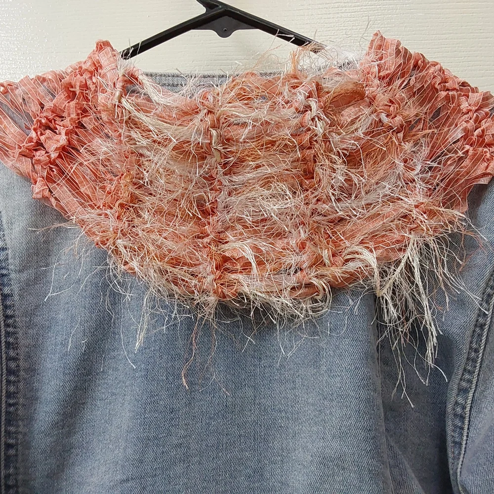 Accessories | Peachtextured Silk Ribbon Scarf | Poshmark